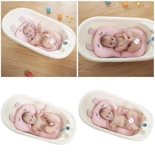 Cute Bath Cushion Floating Seat Quick Drying Newborn Bath Sling Pad for Friend Family Neighbors Gift NO5282