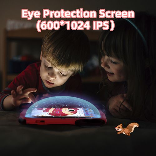 C Idea 7 Inches Kids Tablet, Dual Cameras Sim 6Gb RAM 128GBROM Android Tablets With Low Price -Red