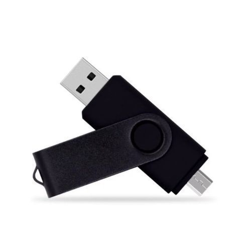 64GB 2in 1 Type-B Usb 2.0 Flash Disk Pen Drive -Black