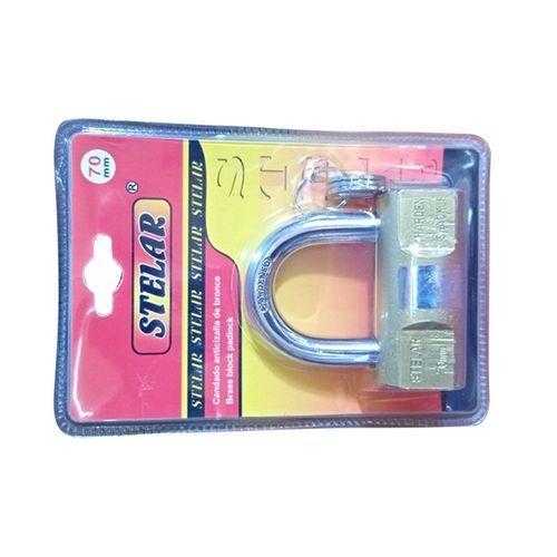 Stelar 70mm Padlock - Brown,Silver