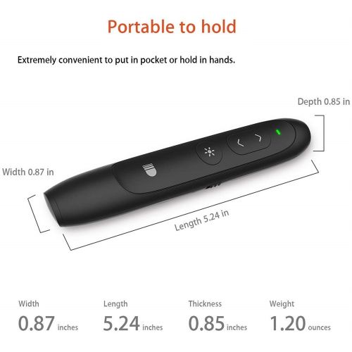 Wireless Presenter Pen USB  2.4GHz Remote Control Power