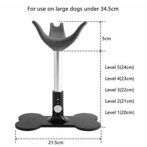 Fixed Dog Seat Adjustable Pet Bench For Pet Grooming Grey