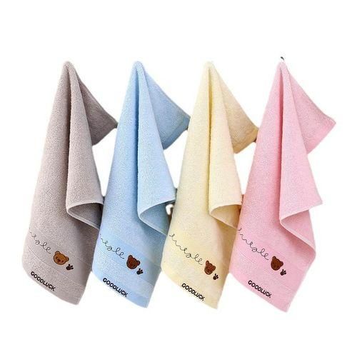 Kids' Towel Pure Cotton Small Tower Absorbent Soft Face Cloth