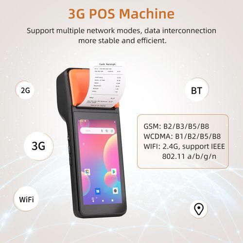Handheld 3G POS Receipt Printer Android 8.1 1D2D Barcode