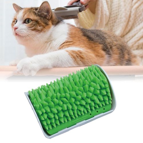 3 Cats Self Groomer Kitten Pet  Hair Removal Green