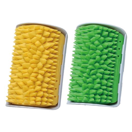 3 Cats Self Groomer Kitten Pet  Hair Removal Green