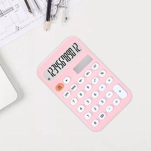 Standard Calculator  Easy To Press Anti Slip Pink