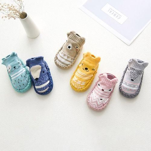 Baby Socks With Rubber Dots Soles AntiSlip Soft Sole Cute