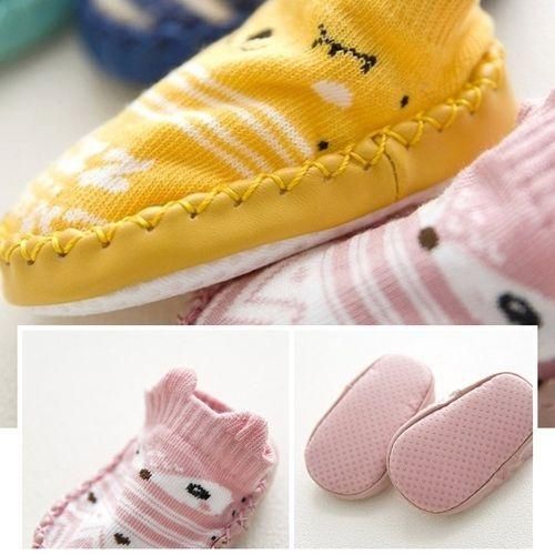 Baby Socks With Rubber Dots Soles AntiSlip Soft Sole Cute