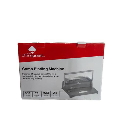 21 Holes Comb Binding Machine Uses A4/A5 Papers Fast And Very Effective Machine - Multicolor