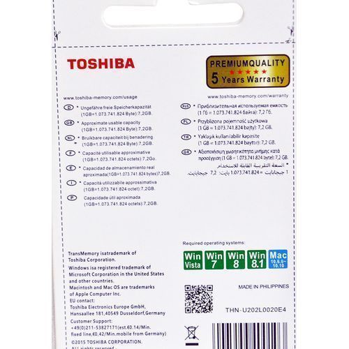 Toshiba Flash Disk, 8GB - White