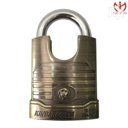 Kinbar Alarm Lock U.S.A PAT-70mm With Strong Guard-Golden