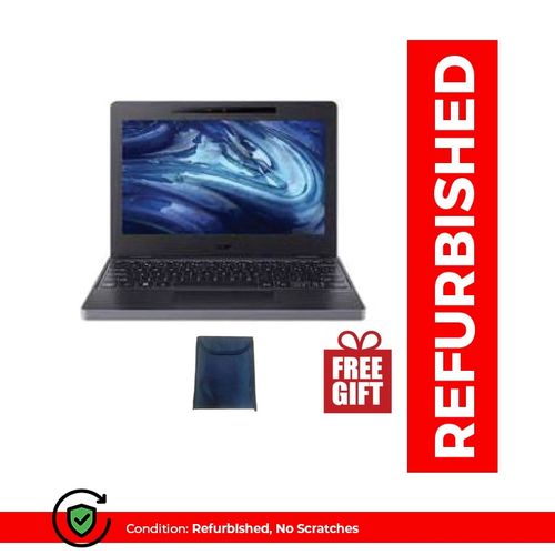 Acer 4GB RAM 128GB SSD, 12" 6Hrs Battery - Black, Refurbished (6MTHS WRTY)