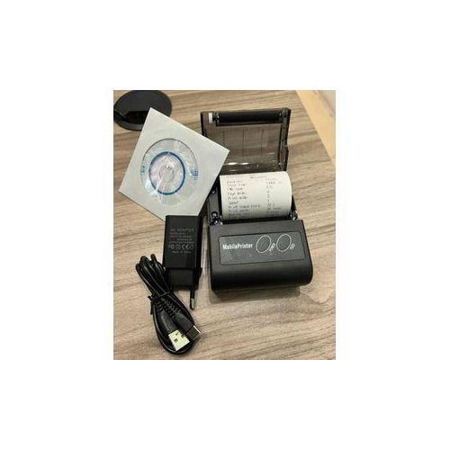 Portable Bluetooth Thermal Printer Label Takeaway Receipthine, Supports Multi-Language & Symbol/Picture Printing-US Plus
