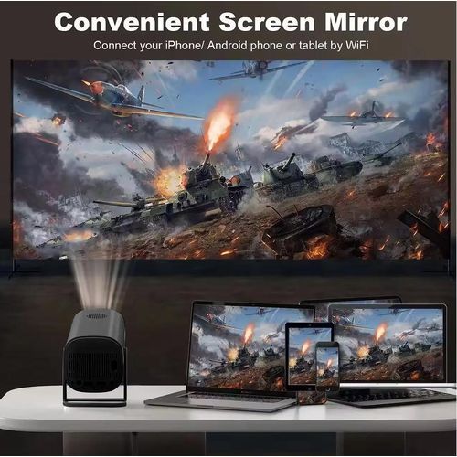 Hifinit Smart Projector Portable 4K Ultra Clear Android WiFi