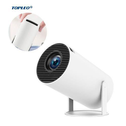 Smart Wireless Projector With Android TV 12.0,5G WiFi Bluetooth Projector 4k Supported,Mini Portable Outdoor Movie Projector Compatible IOS,Android - White