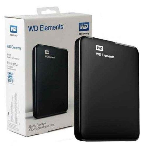 Western Digital External Hard Disk, 750GB Plus Free Hard Disk Bag - Black