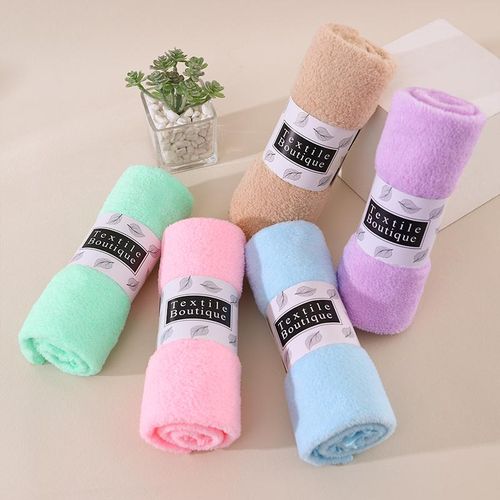 Daoqun Thickening Towel Household Soft Absorbent Lint-Free Children Face Towel Coral Fleece Adult Men and Women Bathing
