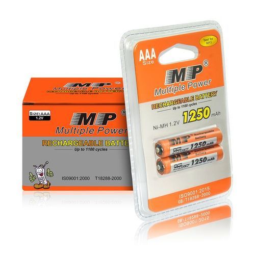 AAA Mp Rechargable  Batteries-Multicolour