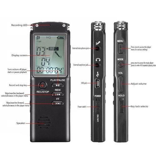 8GB Portable Rechargeable Voice Recorder  Recording Pen