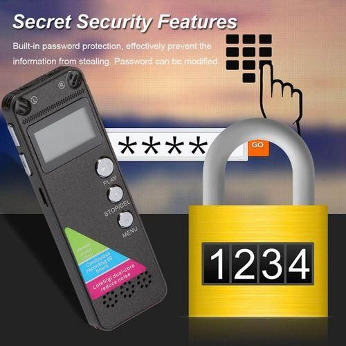 64G Digital Audio Sound Voice Recorder Pen MP3 Player Recording Rechargeable