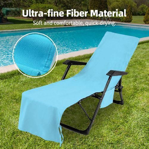 Lounge Chair Towel Cover Beach Chair Cover Ultrafine Fiber