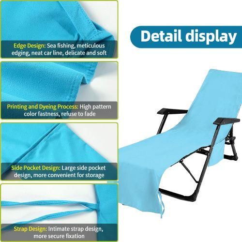 Lounge Chair Towel Cover Beach Chair Cover Ultrafine Fiber