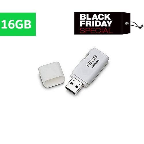 Toshiba 16GB TransMemory USB 2.0 Flash Drive - White