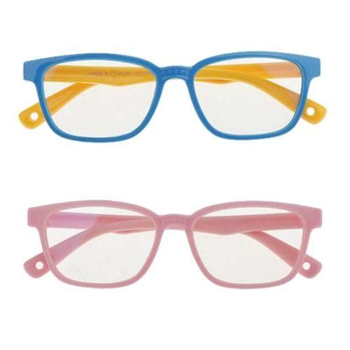 2PCS Kid Eye Glasses Anti Blue Light Soft Silicone Frame Children