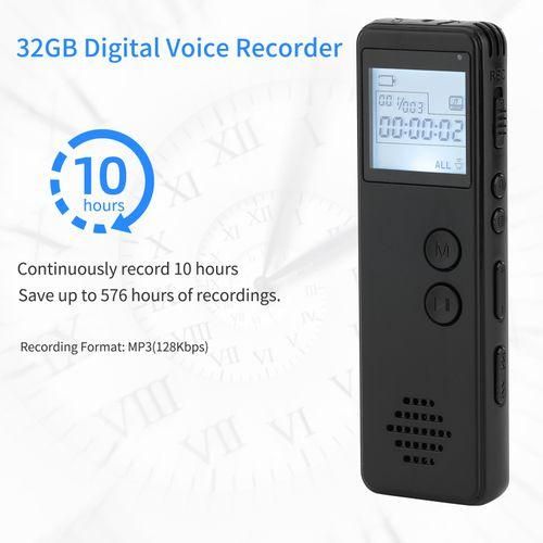 32GB Digital Voice Recorder Voice Activated Recorder Noise