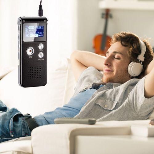 Voice Recorder B Digital Voice Recorder USB Rechargeable Recording Device Music Playing Portable