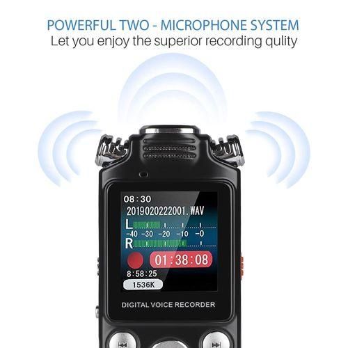 Professional Stereo Handheld Digital Recorder  Digital Voice Activated Recorder 1536Kbps Sound