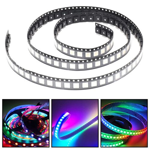 915 Generation 100PCS RGB Chip 5050SMD White PCB WS2812 Addressable Chip Pi
