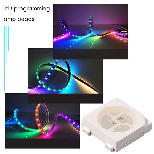 915 Generation 100PCS RGB Chip 5050SMD White PCB WS2812 Addressable Chip Pi