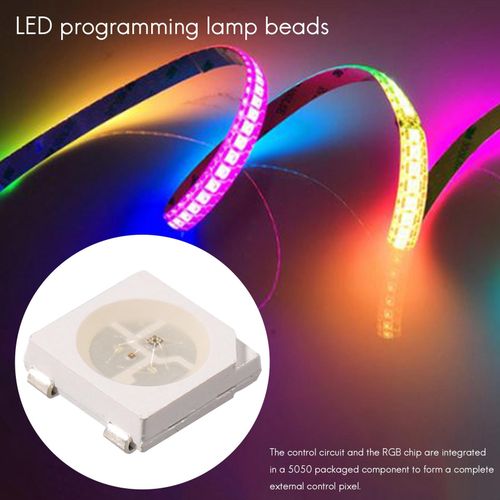 915 Generation 100PCS RGB Chip 5050SMD White PCB WS2812 Addressable Chip Pi