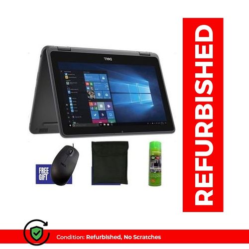 DELL Refurbished 3189/3190,Pentium,4GB RAM,128GB SSD,11" Touch With Mouse, Pouch & Foam Cleaner - Grey (6MTHS WRTY)
