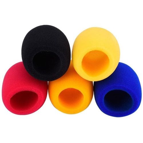 5 Pcs good Color Non-Disposable Microphone Dust Cover Thick