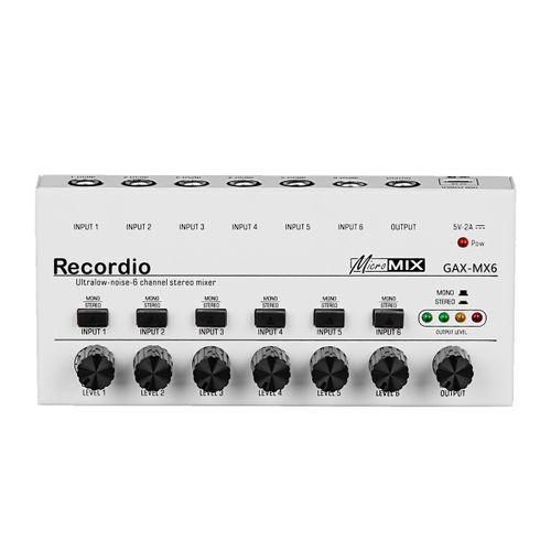 6 s Audio Mixer Mini Stereo Mixer,White