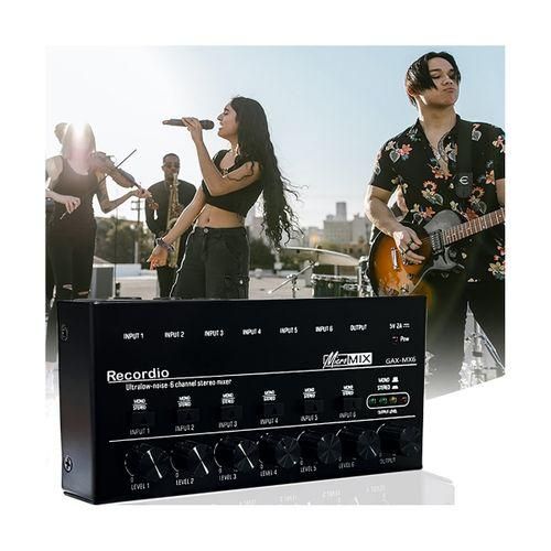 6 s Audio Mixer Mini Stereo Mixer,White