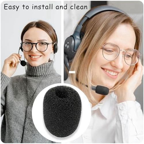 30 Pack Foam Microphone Windscreen,Mini Size Lapel Headset M