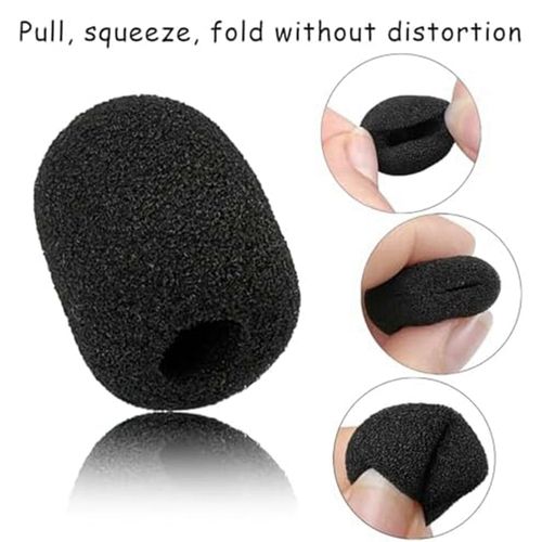 30 Pack Foam Microphone Windscreen,Mini Size Lapel Headset M