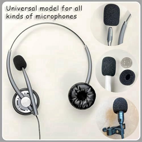 30 Pack Foam Microphone Windscreen,Mini Size Lapel Headset M