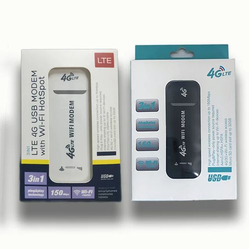 4G LTE Simcard Unlocked Wi-Fi Modem/Router Wingle Hotspot 3 In 1&ndash; White