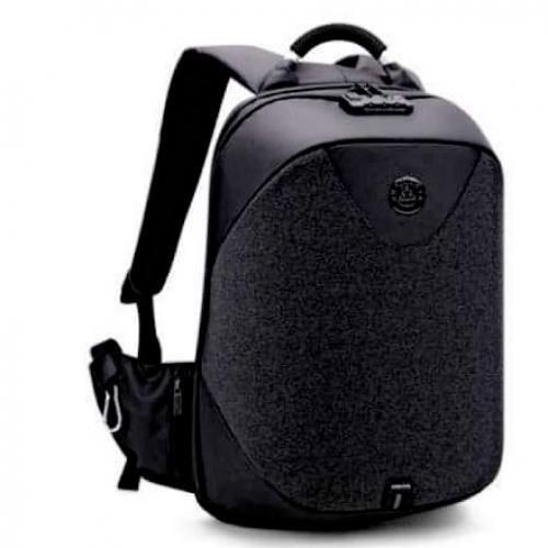 SunPower Anti Theft Waterproof Laptop Designer Bag with USB Port - Black