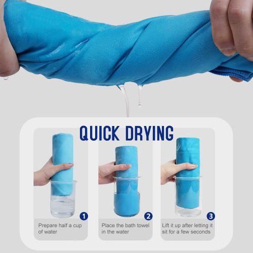 Microfiber Travel Towels  Drying Towel For Camping Beach