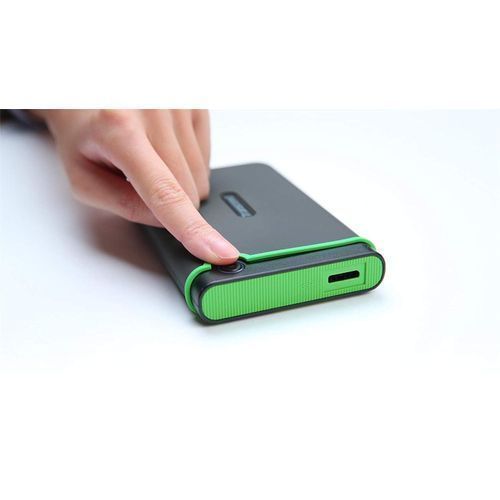Transcend Portable External Hard Drive 2TB - Black, Green.