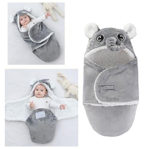 Newborn Swaddle Wraps Wrap Hat For Little Children Gray