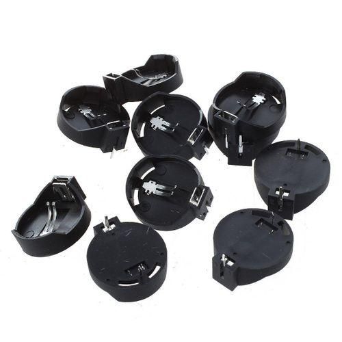 915 Generation 10pcs Black Round on Battery Holder Case for CR2032