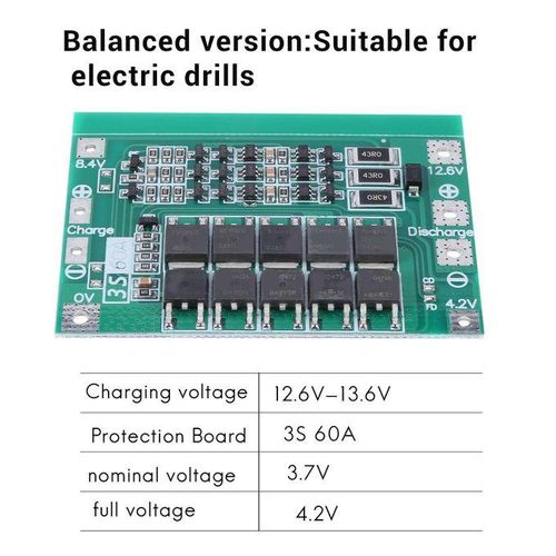 3S 60A Bms Board Lithium - Protection Board