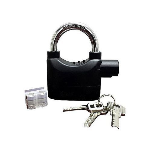 Kinbar Alarm Siren Security Padlock - Black